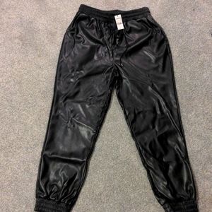 Express pleather joggers